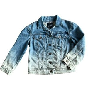Jessica Simpson Ombre Embroidered Denim Jacket‎